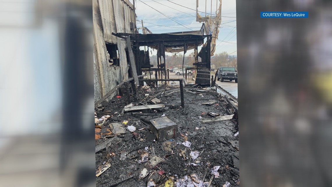 A shop in Corryton that burned to the ground reopened Monday | wbir.com