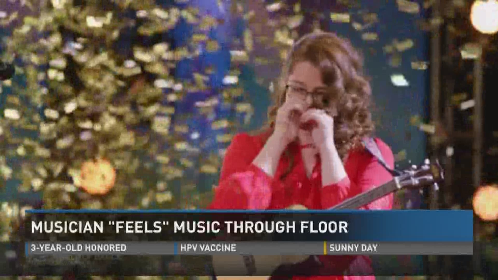 Mandy Harvey can't hear music, but she has found a way to feel it. So much so that she earned the "golden buzzer" on America's Got Talent. (NBC video)