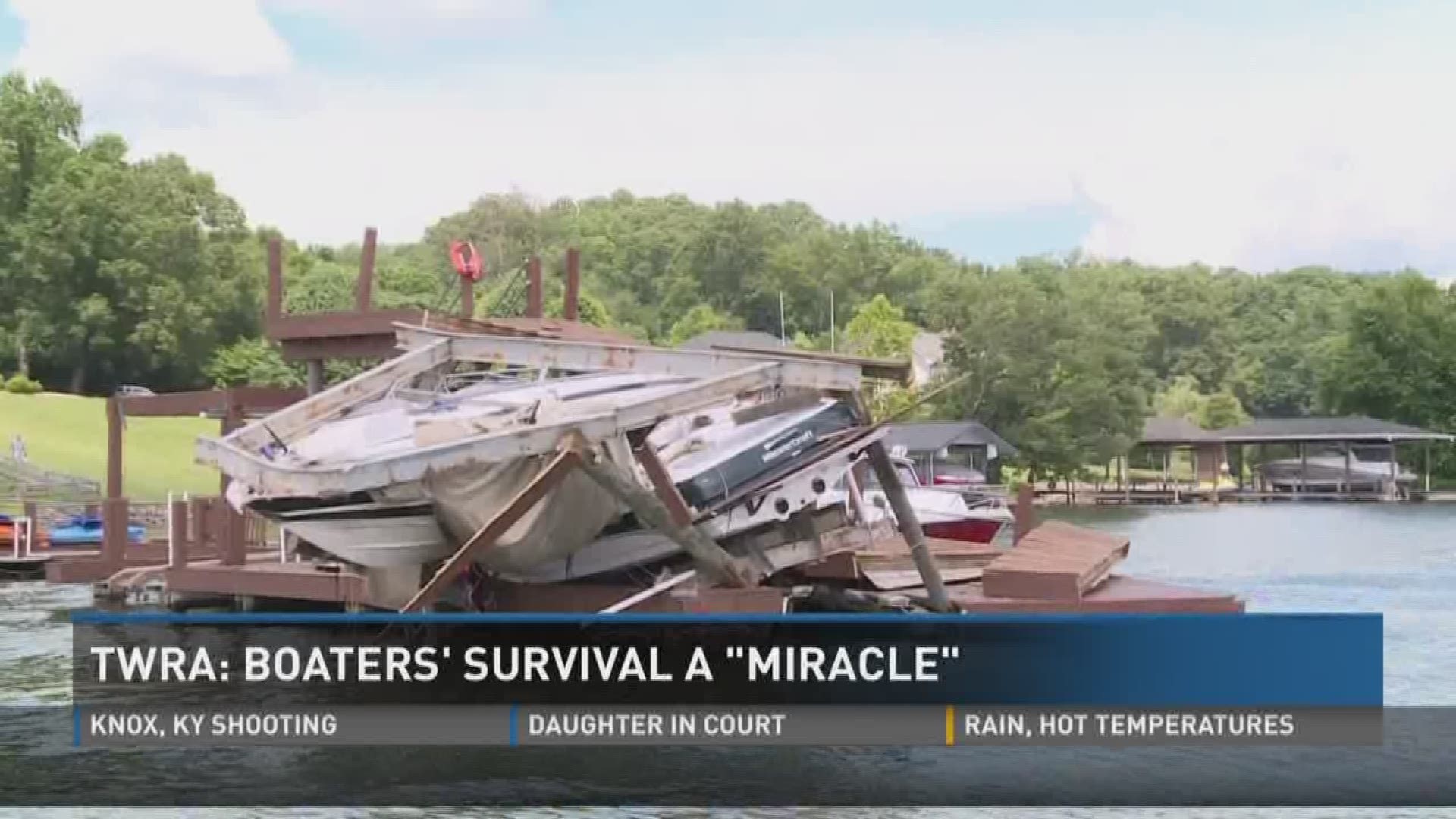 3 East Tennessee boaters survive crash into private dock on Ft. Loudon