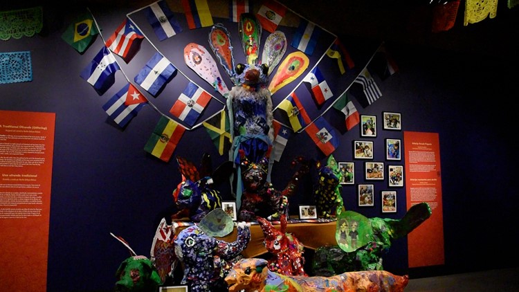 Kids create alebrijes puppets for McClung Museum's Día de los Muertos exhibit