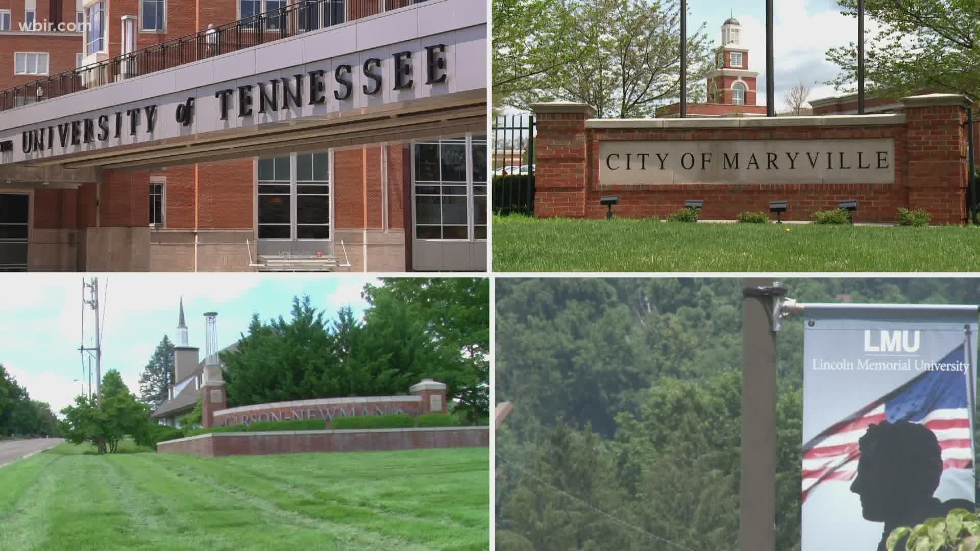 East Tennessee colleges and universities are making changes for when students return to campus