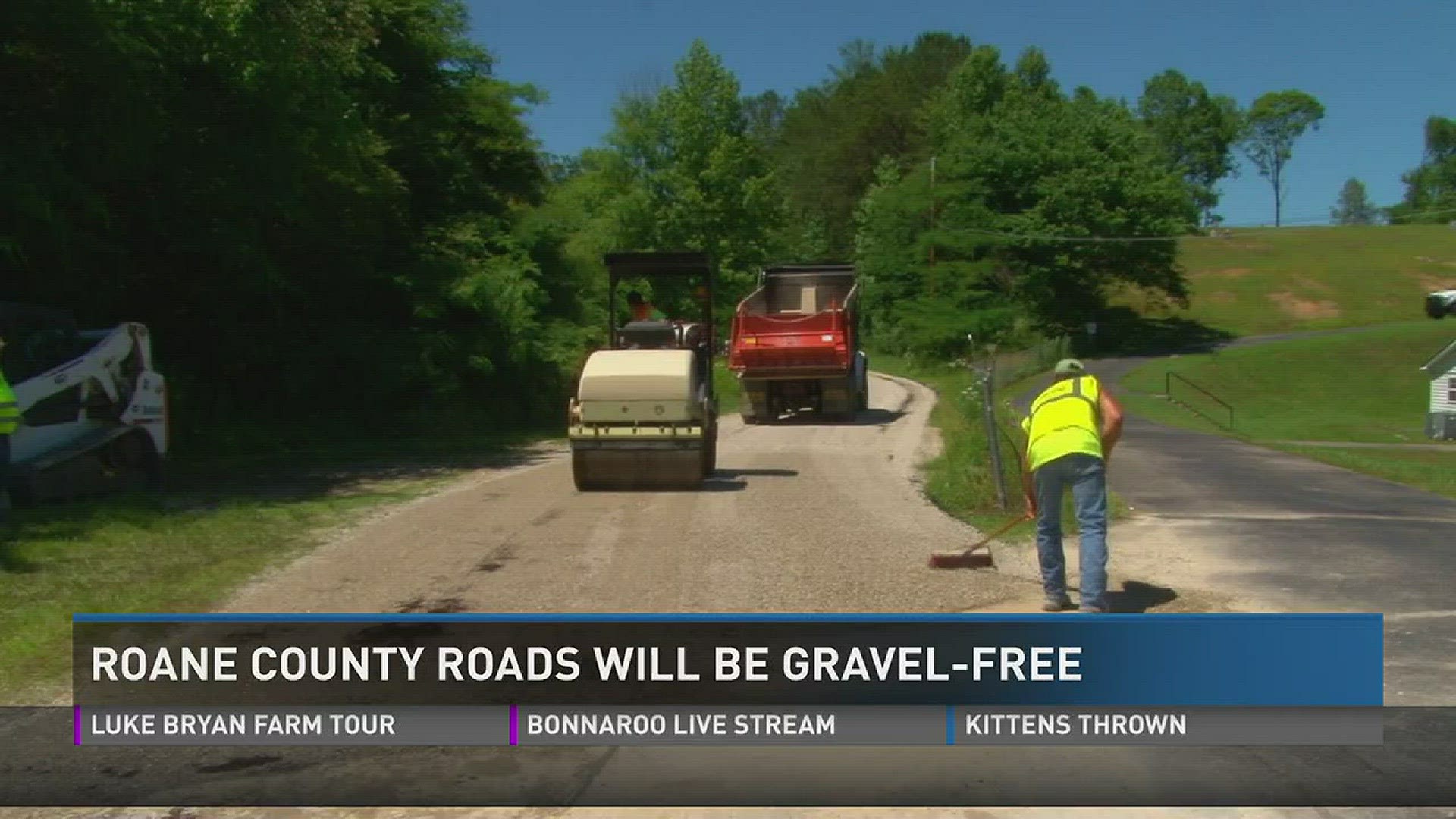 Roane County road crews are working to eliminate the last gravel road by the end of the week.