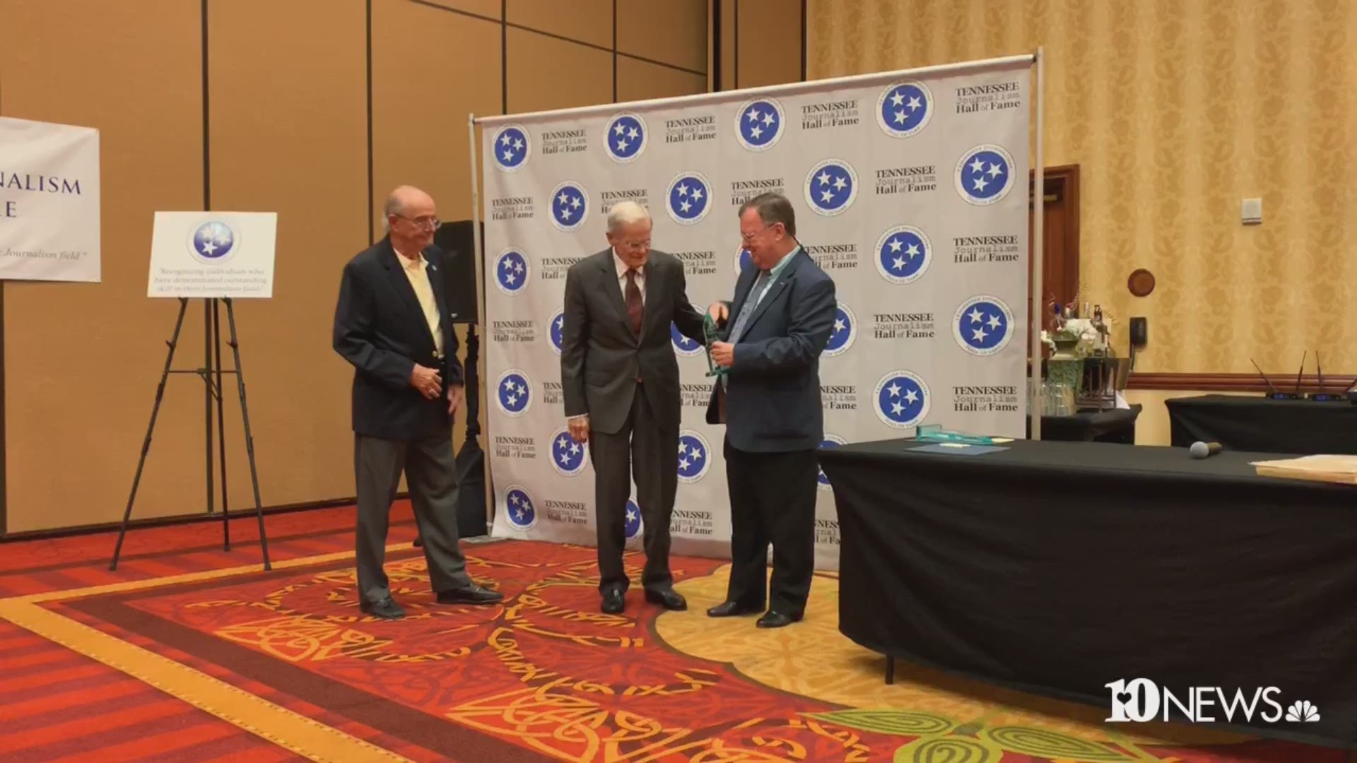 The Tennessee Journalism Hall of Fame inducted WBIR Anchor Emeritus Bill Williams into the 2019 class. The ceremony was in Murfreesboro Tuesday evening at the Tennessee Association of Broadcasters conference.