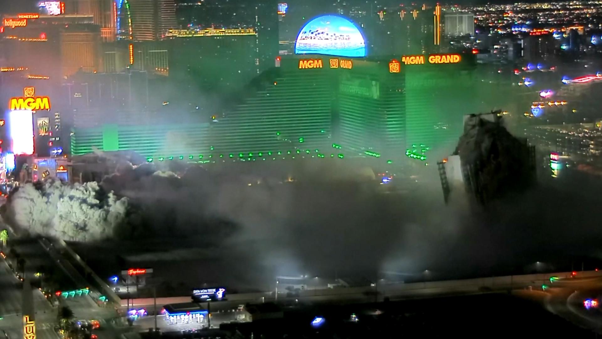 The Tropicana was one of the longest-standing casinos on the Las Vegas Strip. It was given a send-off with fireworks and a drone show before crews brought it down.