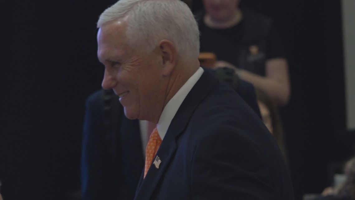 Former Vice President Mike Pence speaks about patriotism at University of Tennessee Civics Symposium