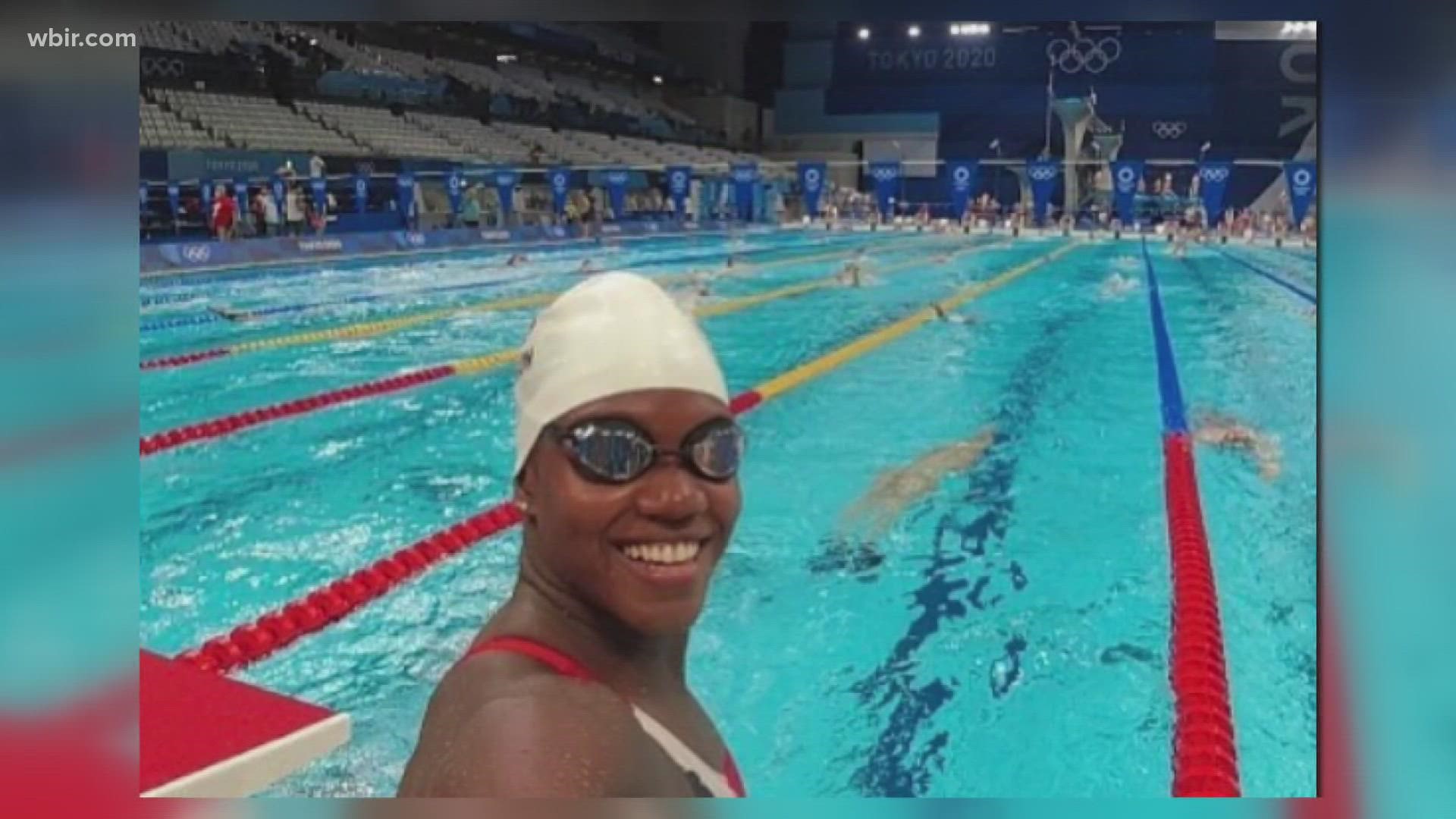 Thompson said that she is racing for her home country -- Trinidad and Tobago.