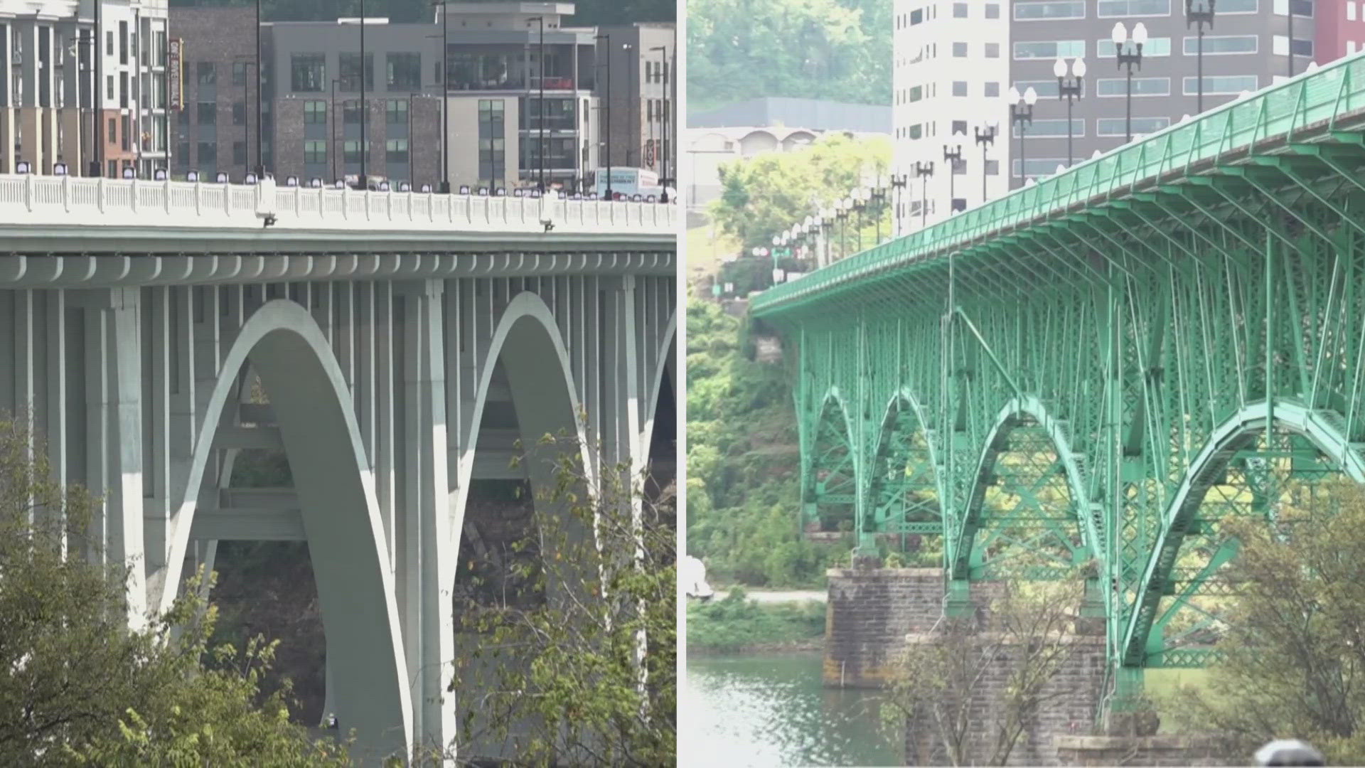 Adding delineators is a response to the increased bike and pedestrian traffic during the Gay Street Bridge closure.