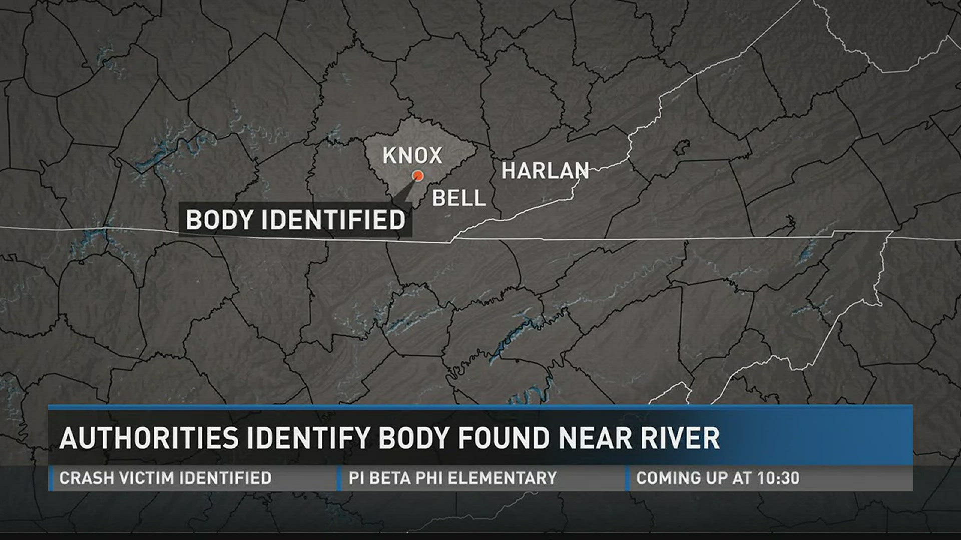 Feb. 20, 2017: Kentucky authorities identified a body found in the Cumberland River.