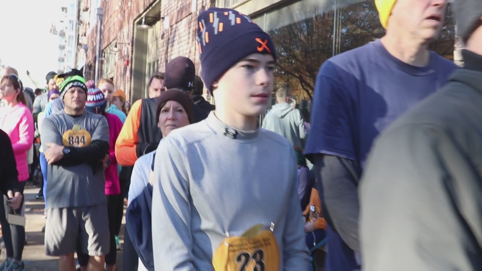 Athletes woke up early today to run the annual Regal Knoxville Turkey Trot 5K