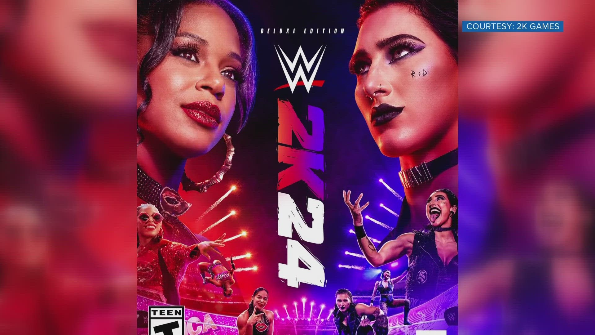 Bianca Belair is on the cover of WWE 2K24