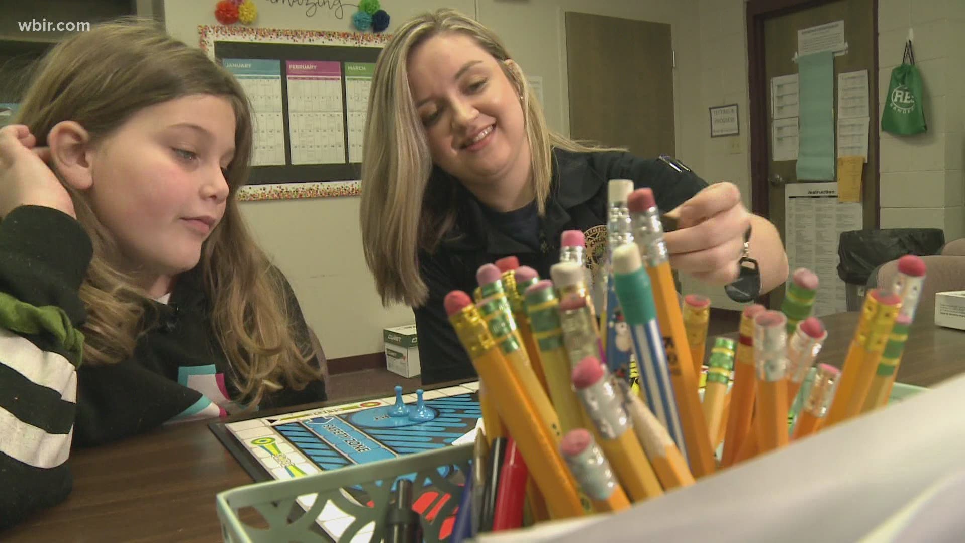 Cpl. Parton and the 9-year-old were matched last year through Big Brothers Big Sisters of East Tennessee as part of Ritta Elementary School's 'Big in Blue' program.