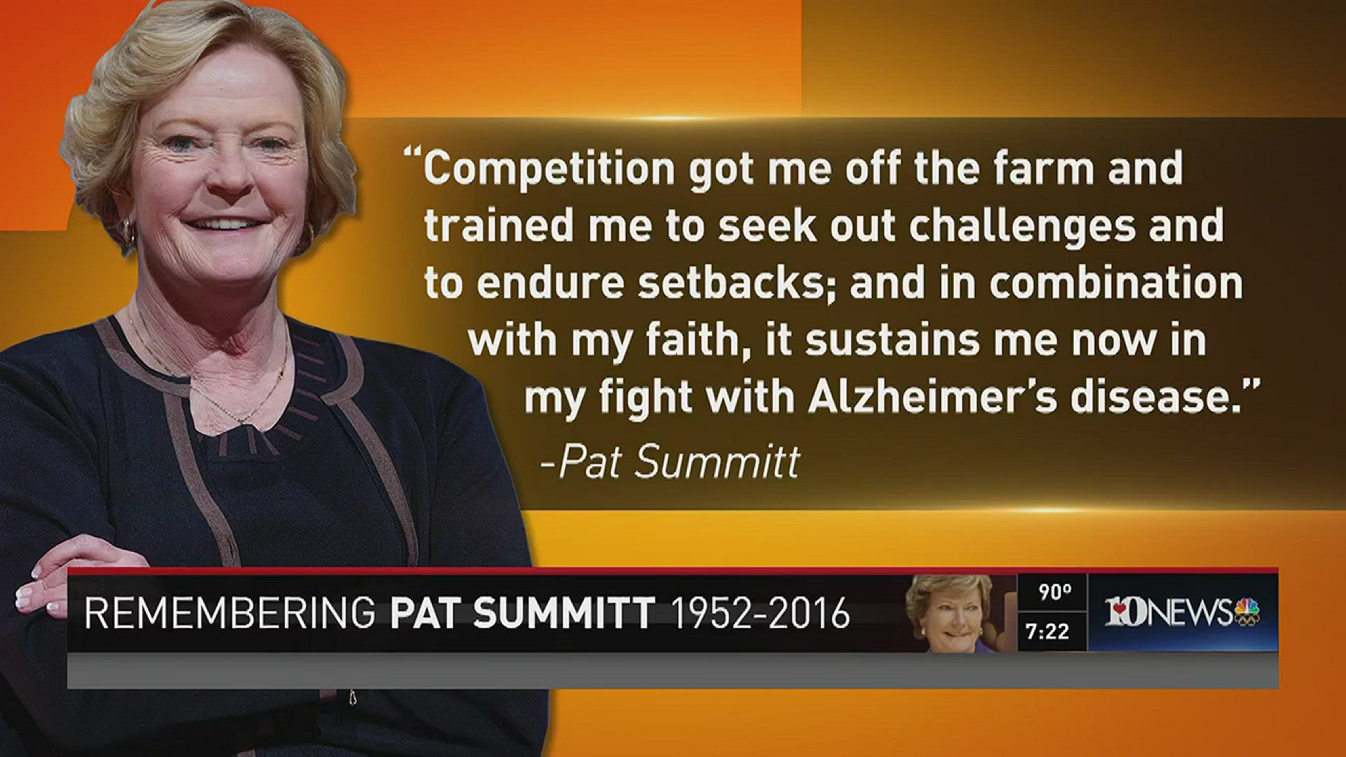 Holly Warwick, the Lady Vol's head coach, shares her memories of Pat.