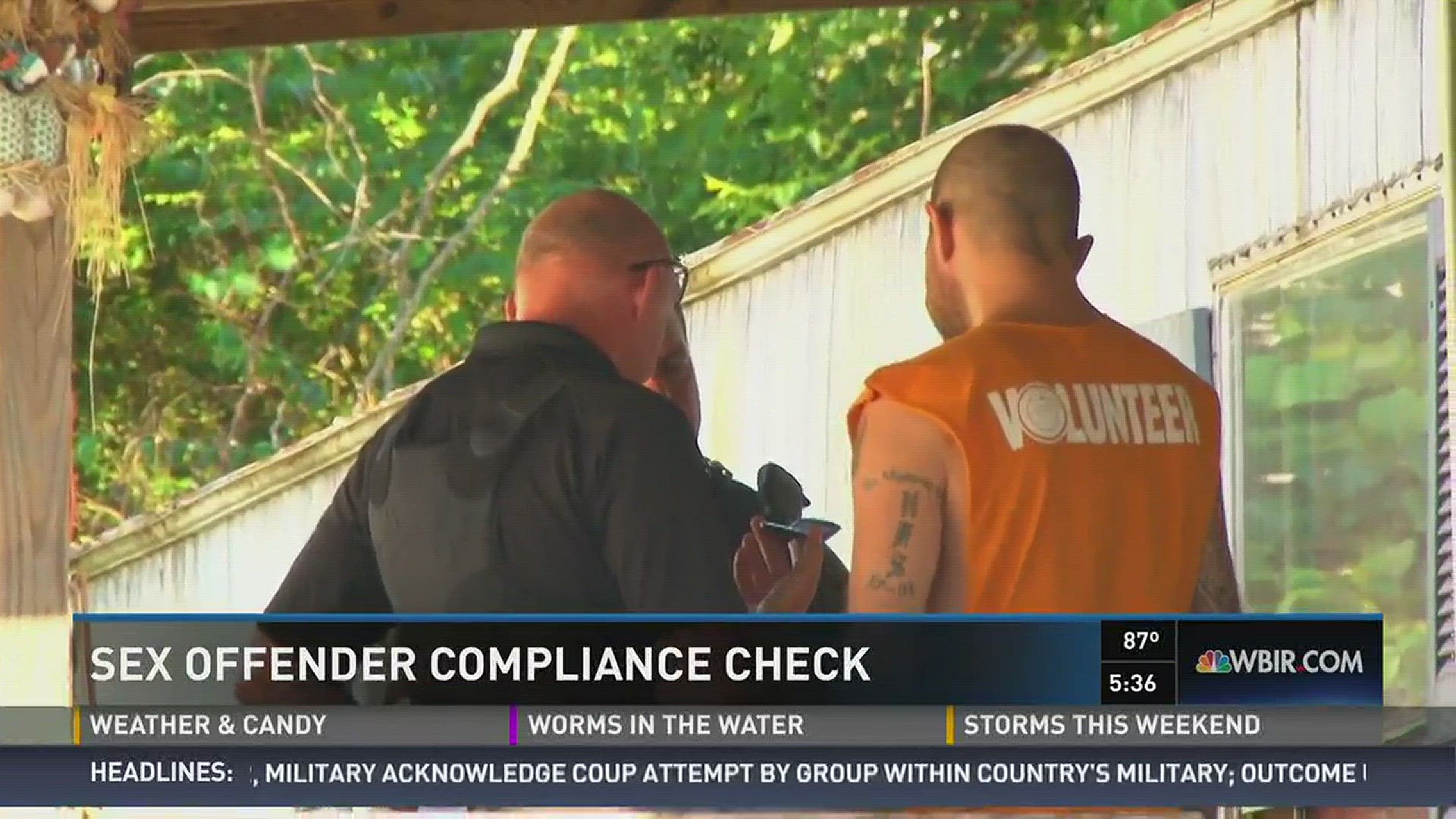 Sex offender compliance check: Operation Rocky Top