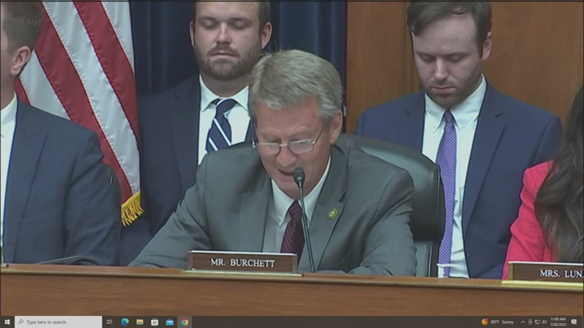 Rep. Tim Burchett (R - TN) said he presented five, mostly-symbolic spending cuts, and said he believed The Pentagon was overspending.