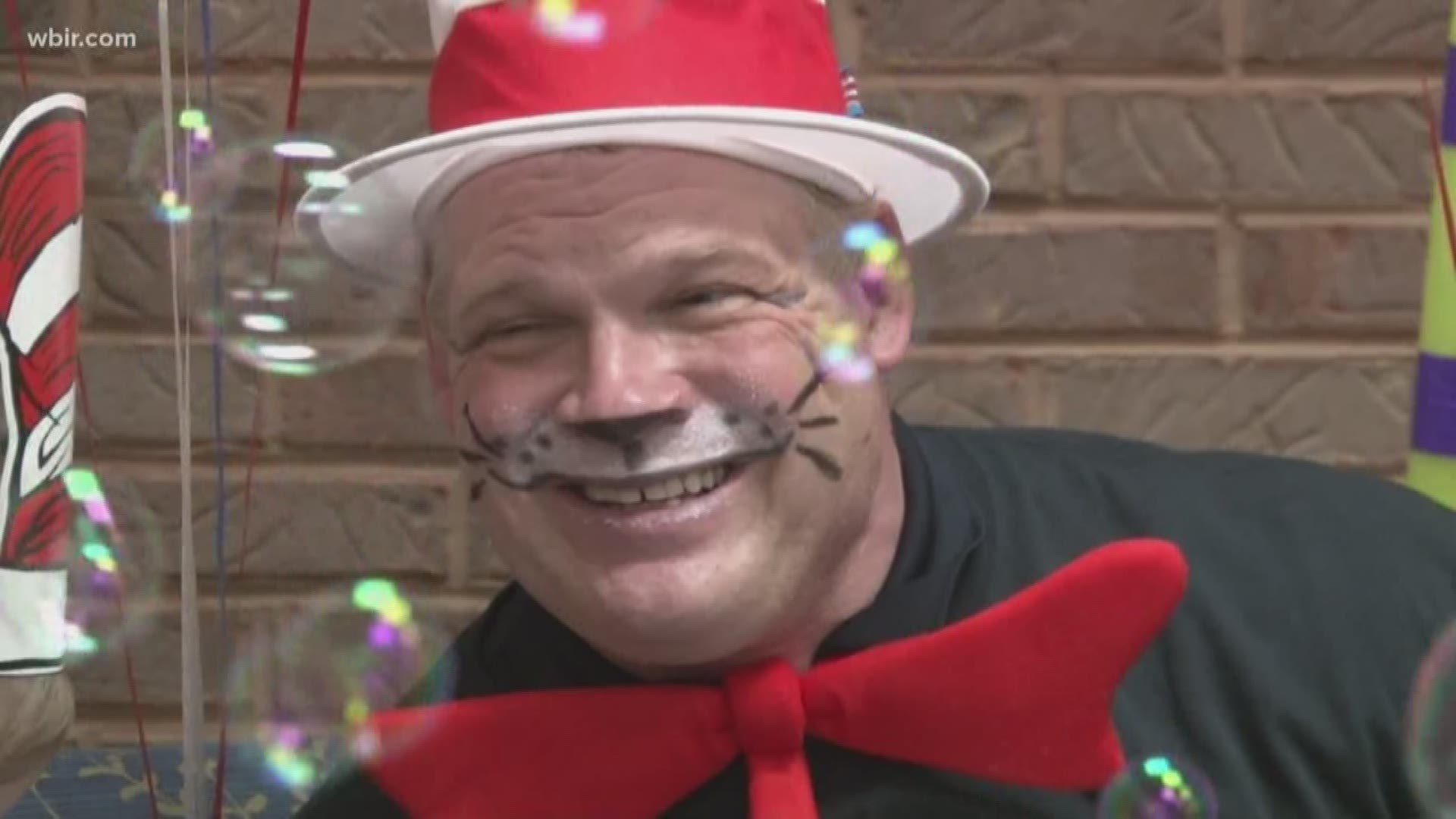 Knox county mayor Glenn Jacobs kicked off his initiative 'Read City USA' Friday by dressing as the Cat in the Hat.