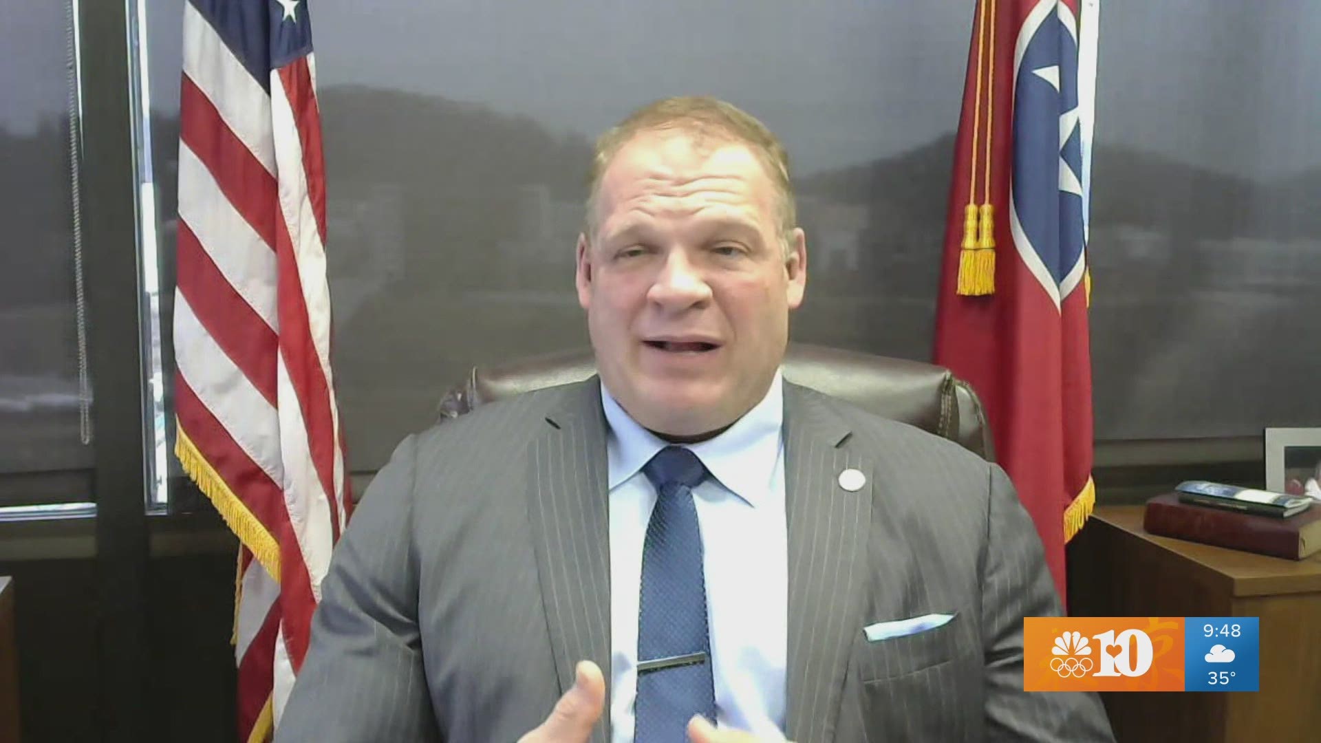 Knox County Mayor Glenn Jacobs talks about the pandemic, stadium project, other civic issues.