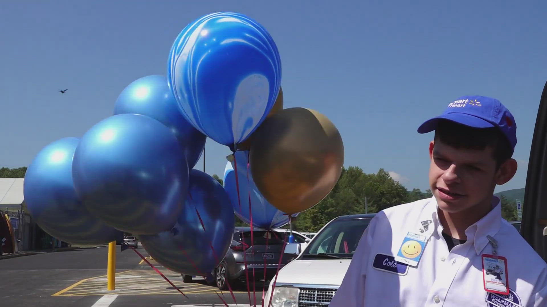 17-year-old Cole Canter became an honorary Walmart truck driver Saturday as part of a company program that uplifts people with disabilities.