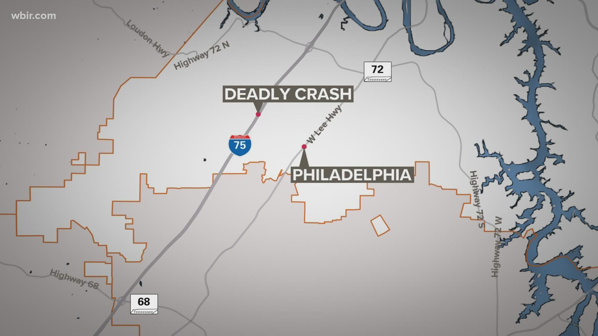 The Loudon County Sheriff's Office deputies and state troopers are investigating the cause of the crash.