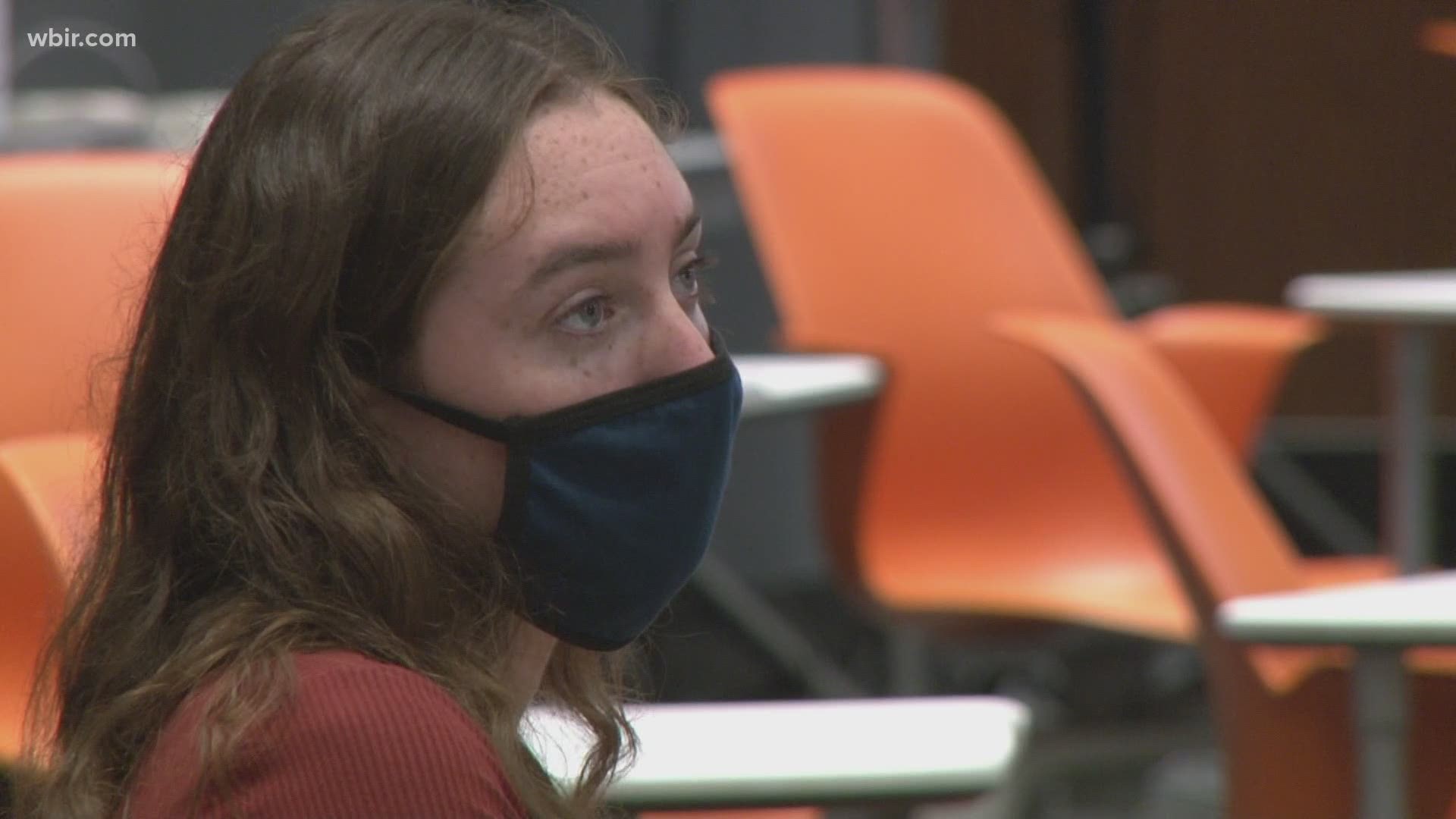 Almost every student we've seen on campus has been wearing a mask, it's mandatory and when they get to the classroom. They'll see more required changes.