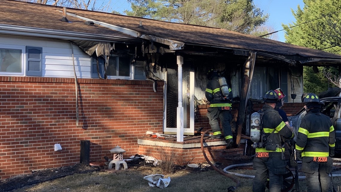 KFD: Car catches fire after crashing into West Knoxville home, no ...