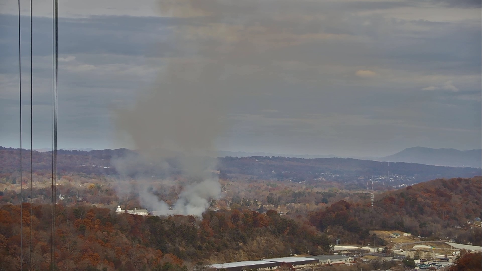 The Knoxville Fire Department is battling a 2-acre brush fire in Fountain City.