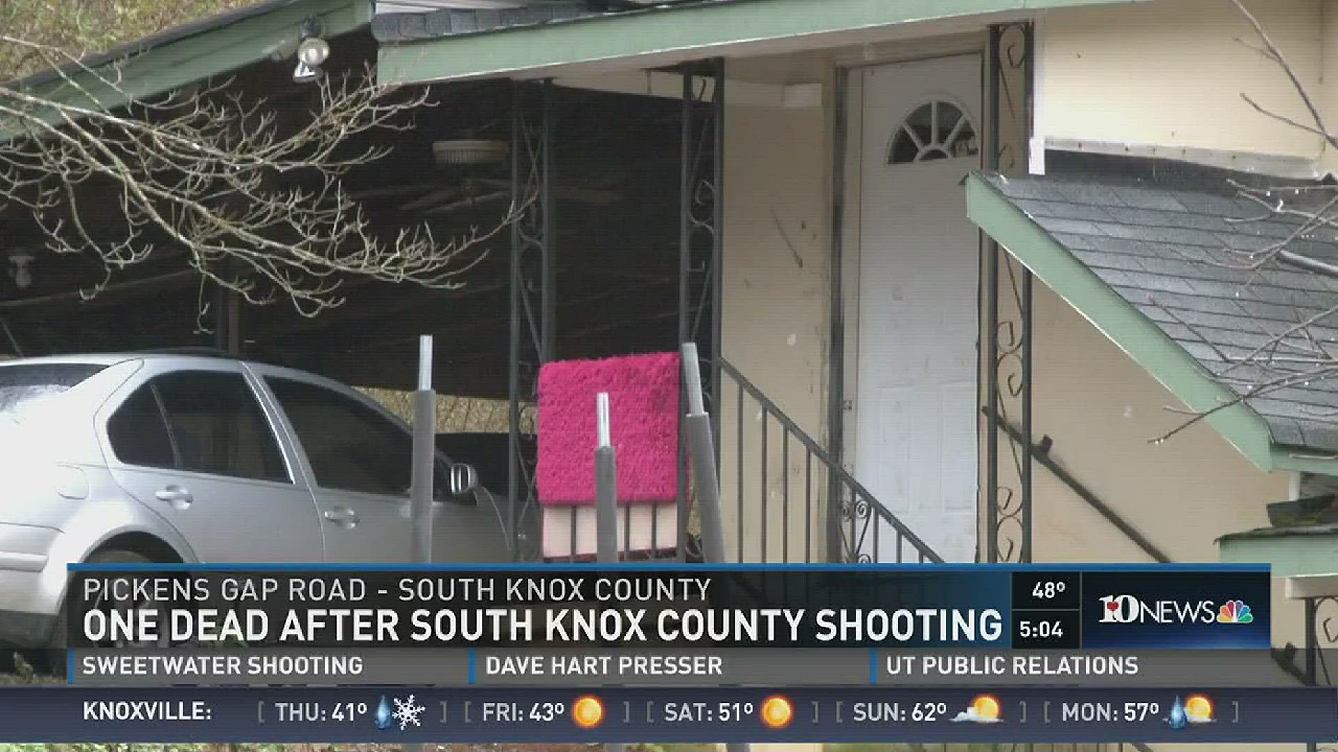 One person was killed in a shooting in South Knox County.