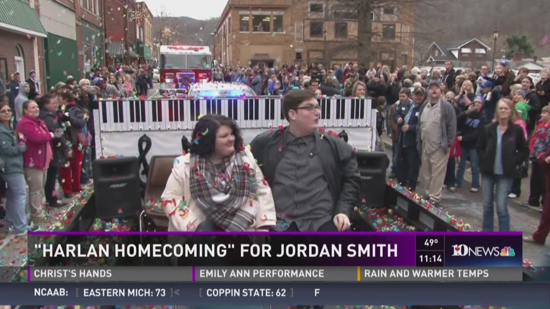 Harlan County welcomed Jordan Smith back home on Monday. Smith is the season nine winner of "The Voice."