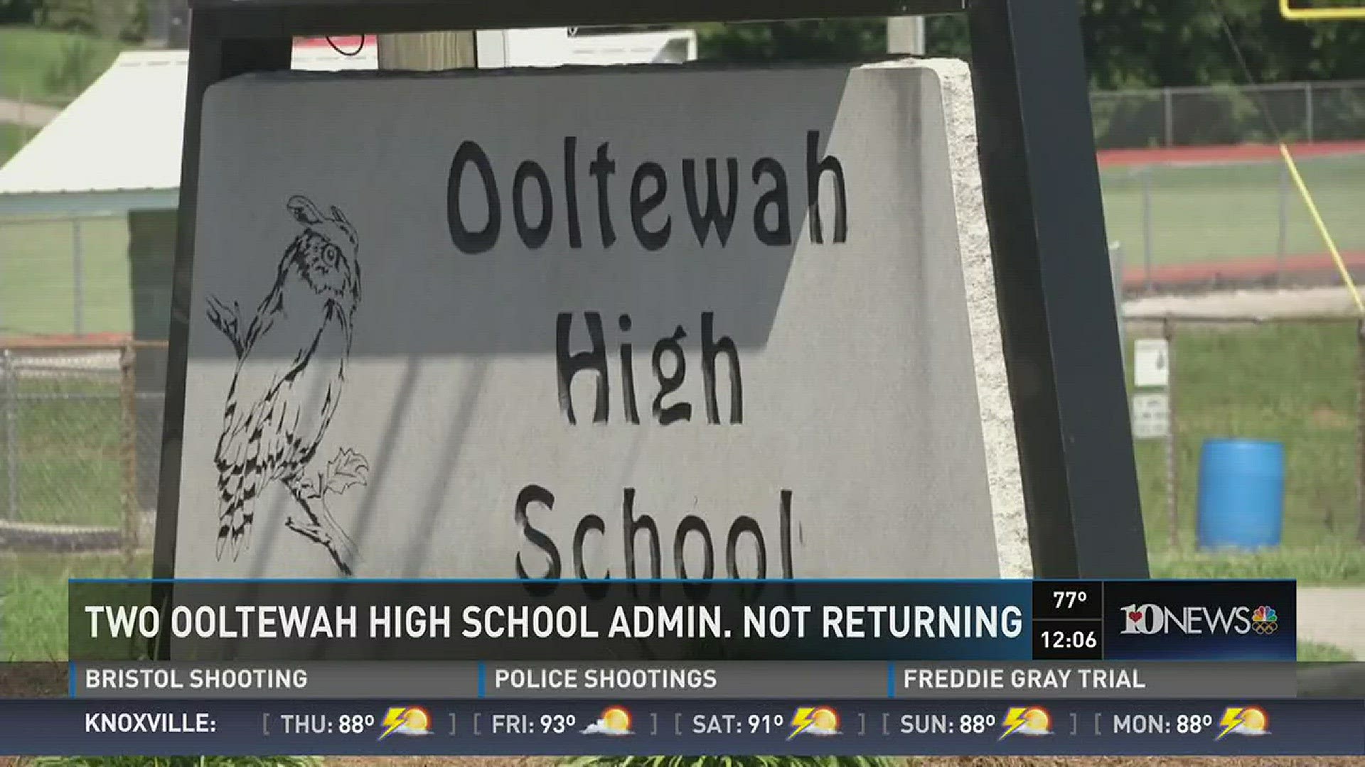 Two Ooltewah High School administrators not returning to the school in the fall.