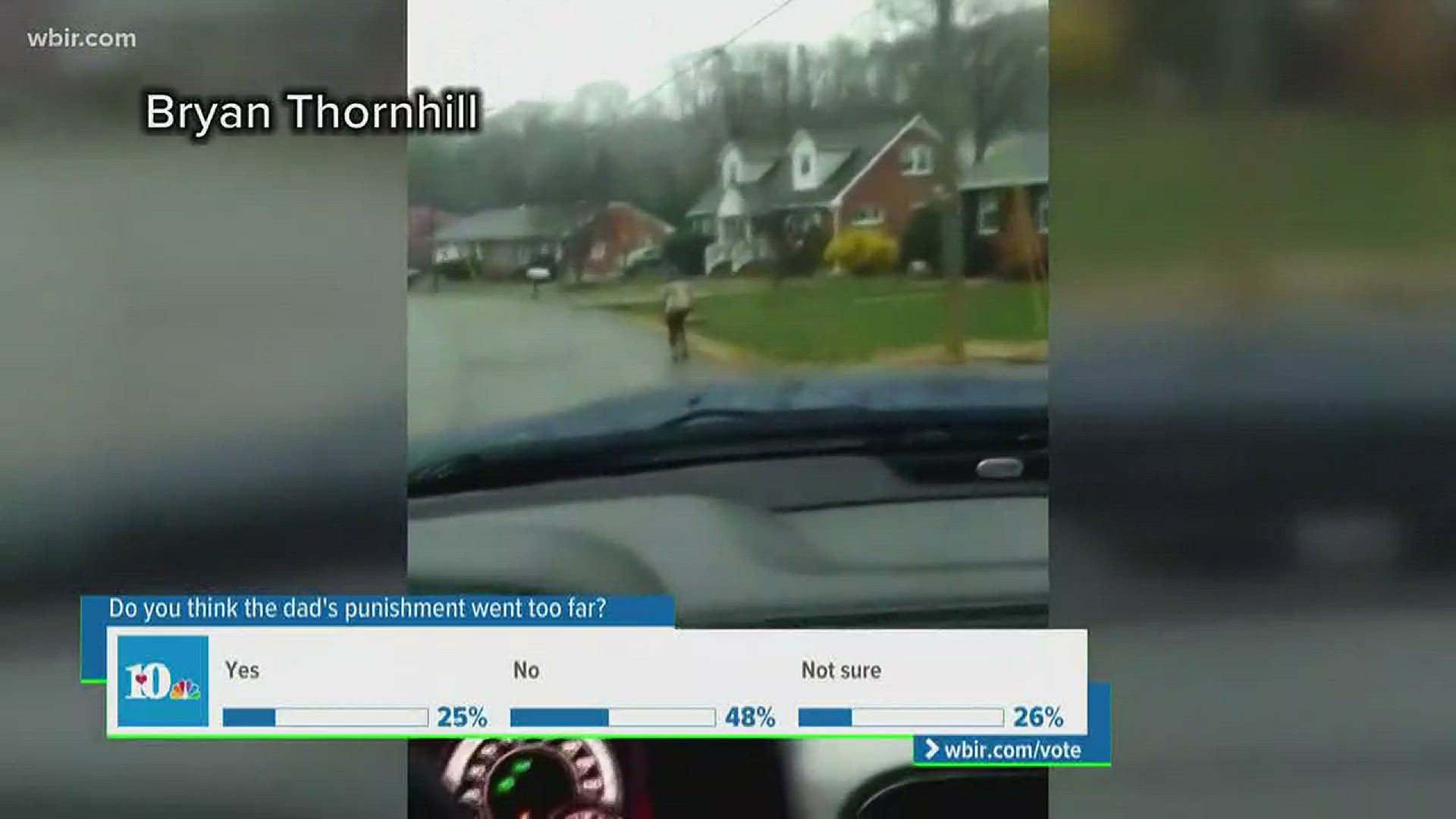 March 6, 2018: Every parent disciplines their kids differently, but one dad's punishment is going viral after he forced his 10-year-old son to run to school in the rain after he was kicked off the bus for bullying another student.