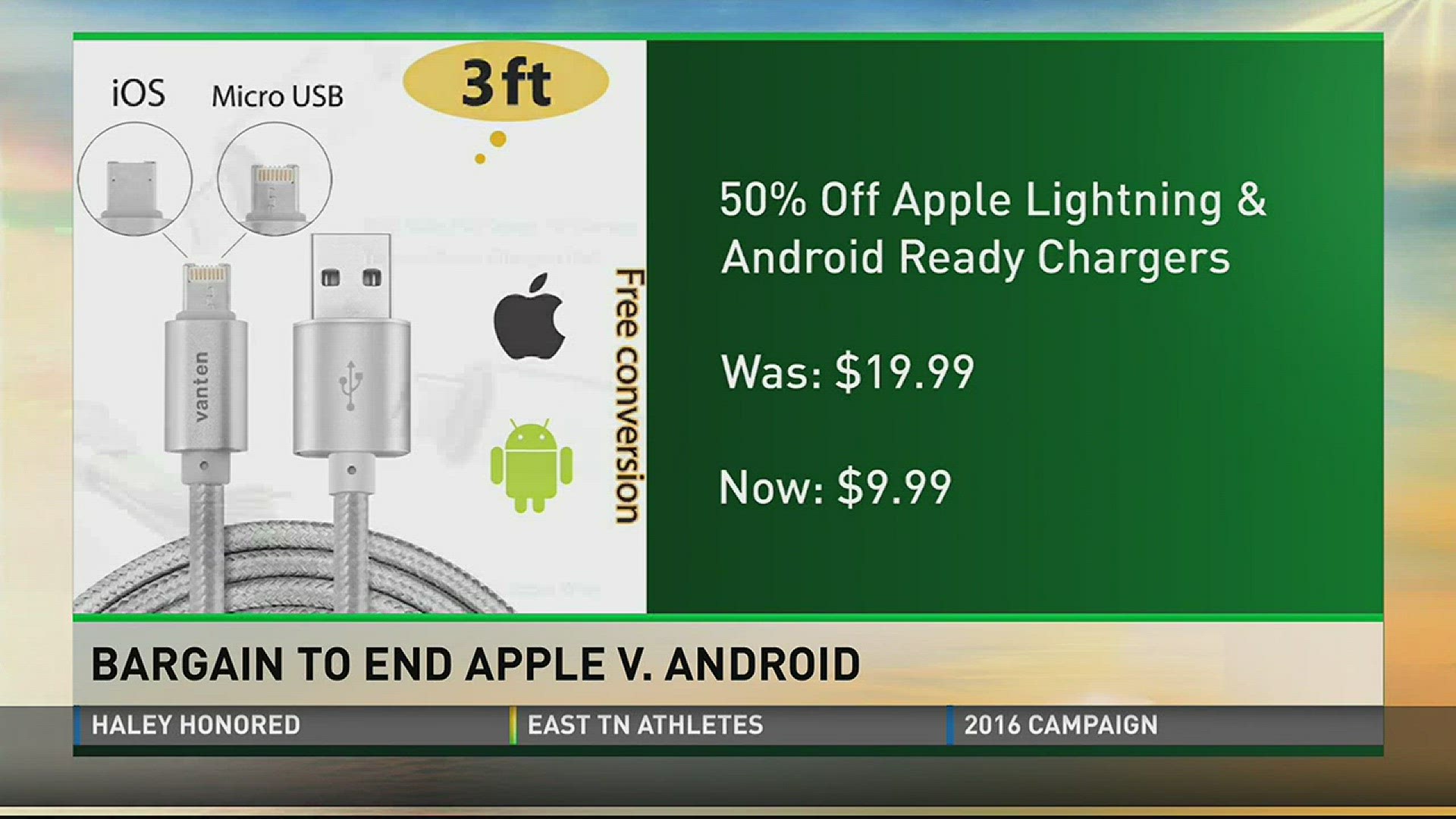 Money man Matt Granite shows how to save a chord that charges both Apple and Android devices.