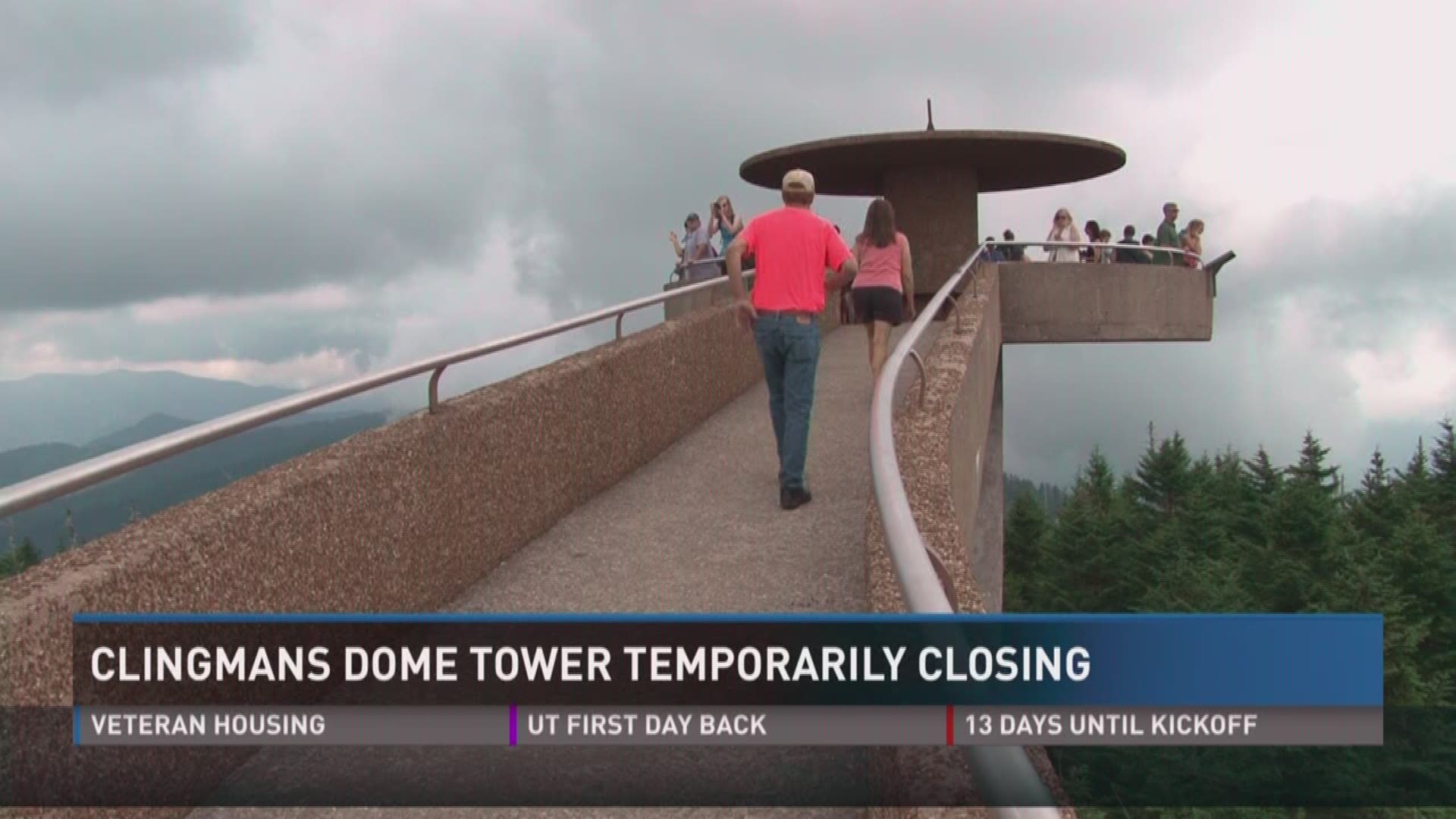 Aug. 22, 2017: The Clingmans Dome observation tower will temporarily closed for the rest of the 2017 season for repair work.