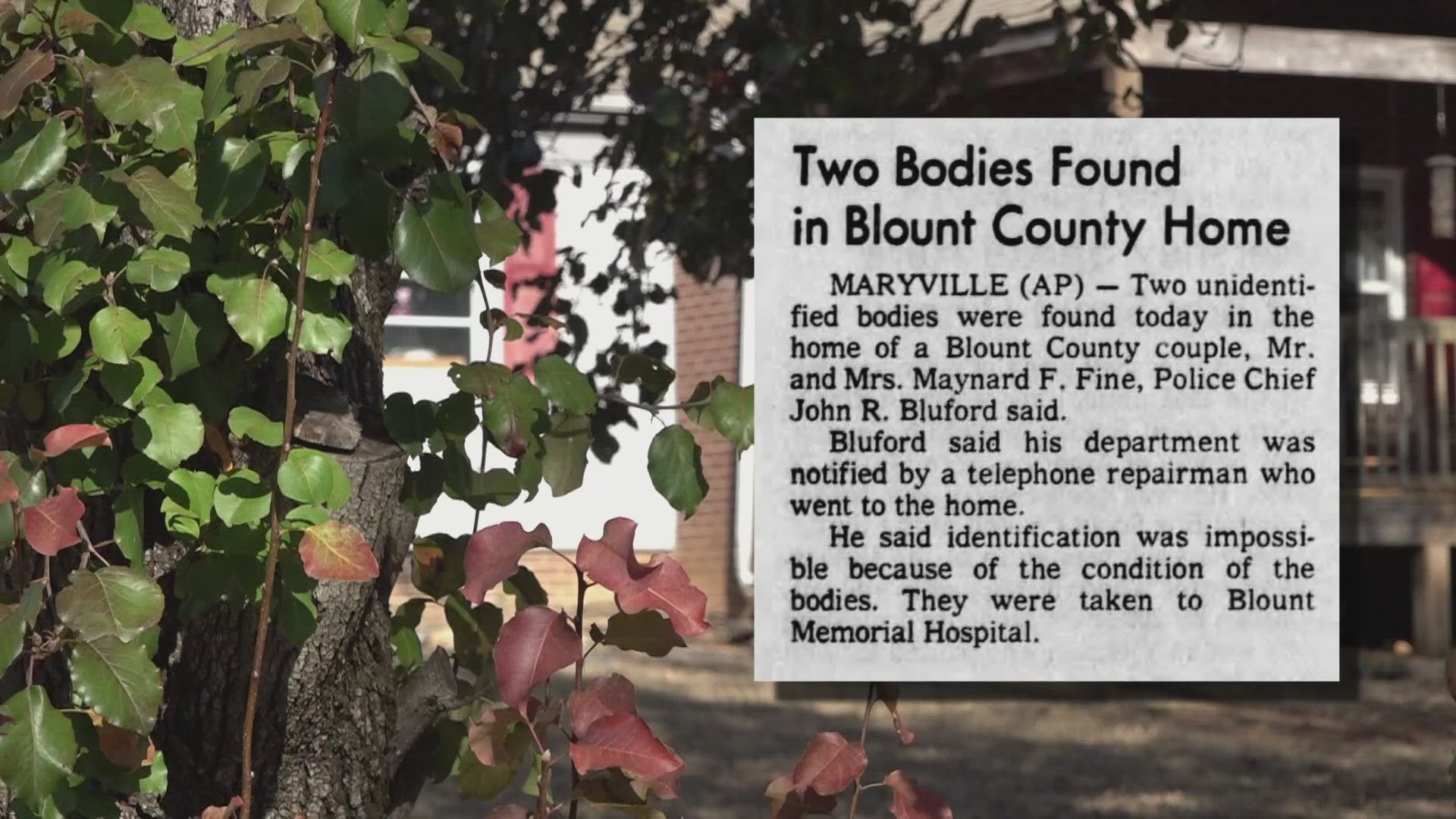 In 1977, Helen and Maynard Fine were shot multiple times in their Maryville home. Now, their son is formally charged in connection with their deaths.