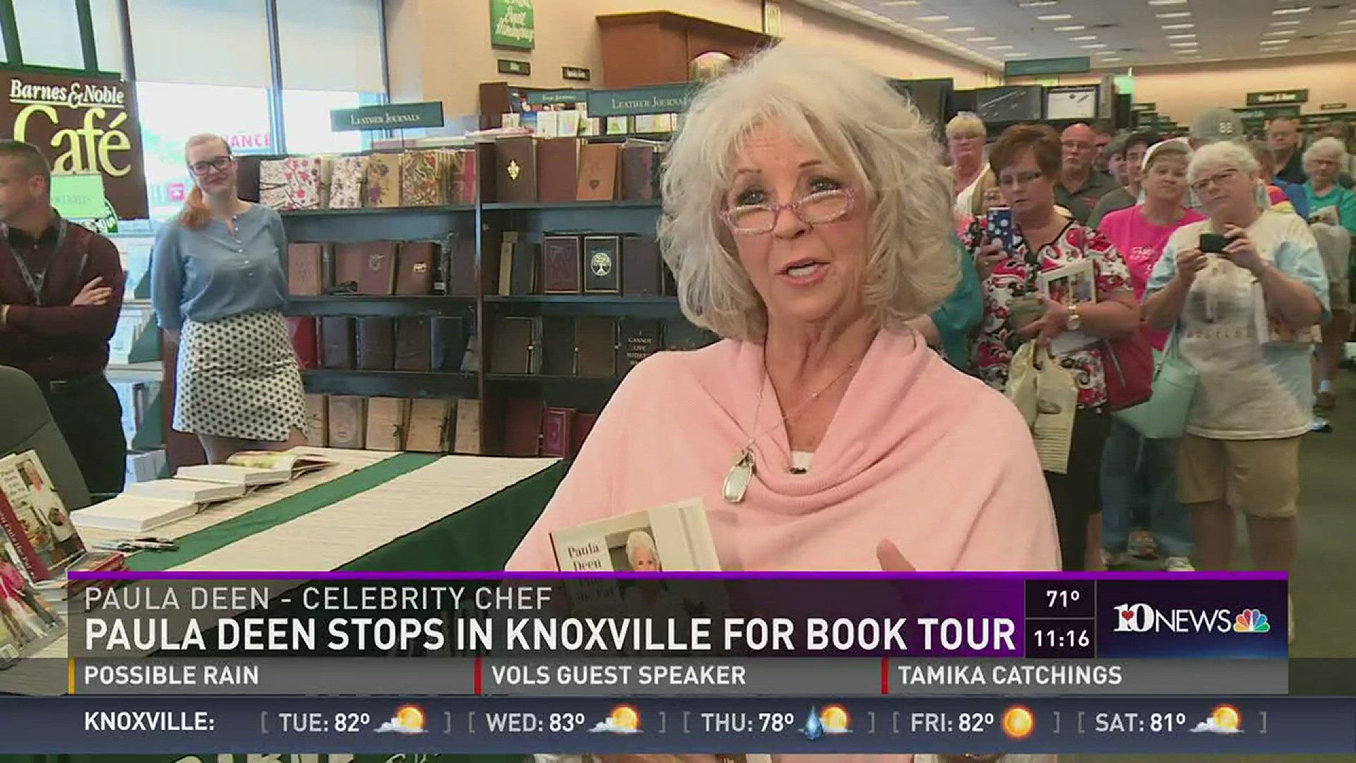 Celebrity chef Paula Deen visits Knoxville to on a book tour. (4/25/16)