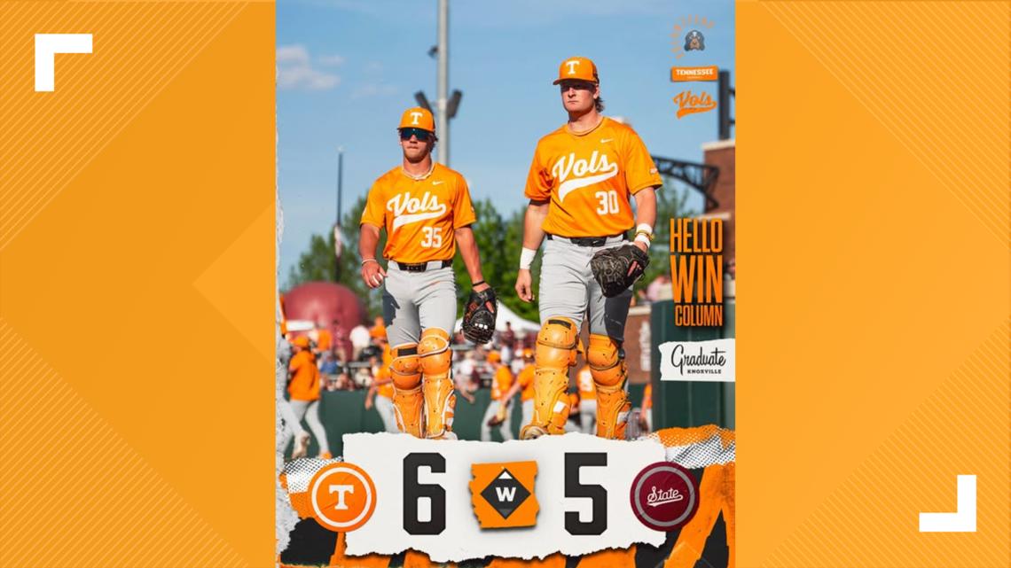 Tennessee takes game 1 thriller over Mississippi State, 6-5