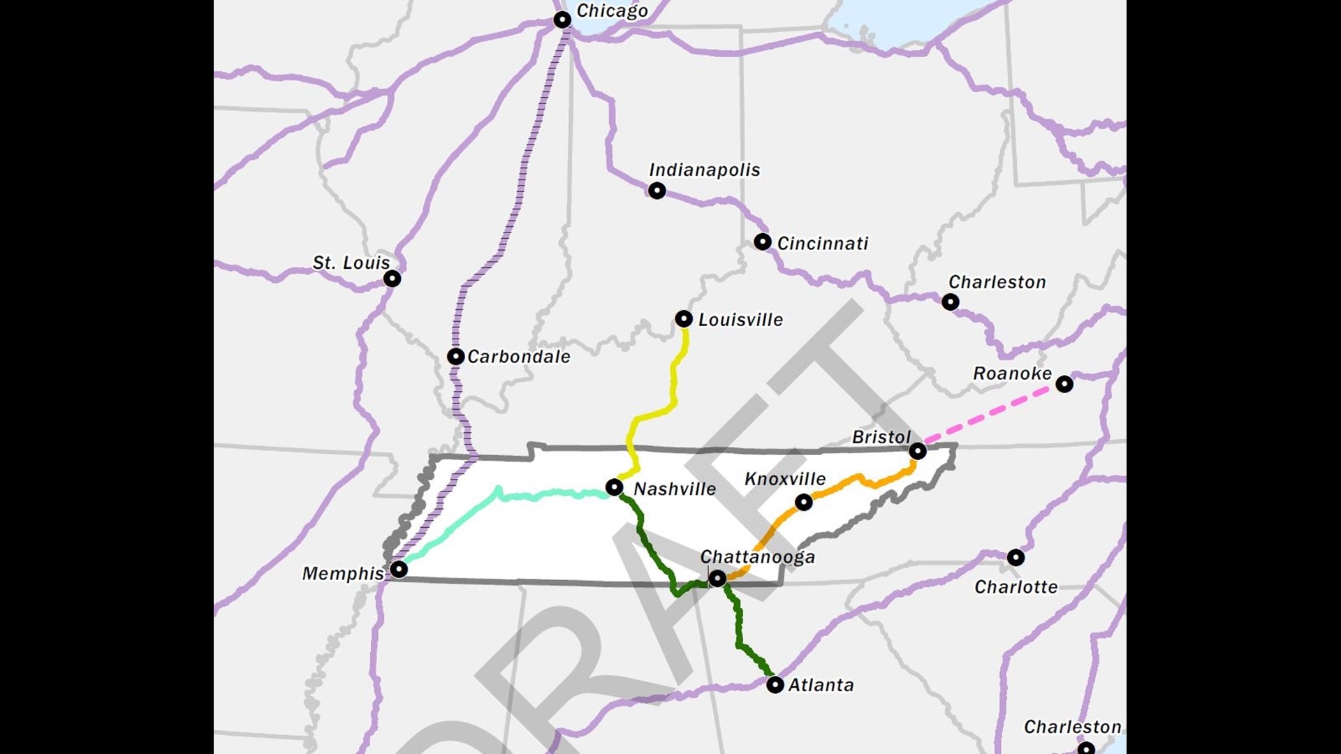 New study shows possible new rail tracks opening up TN to more ...