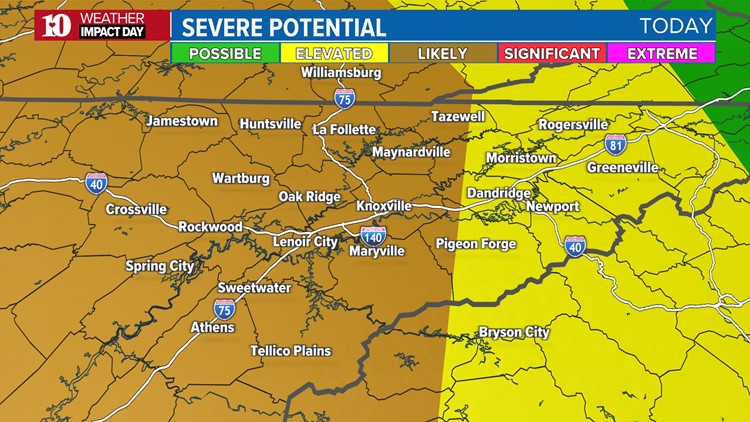 Active night as severe storms move through East Tennessee | wbir.com
