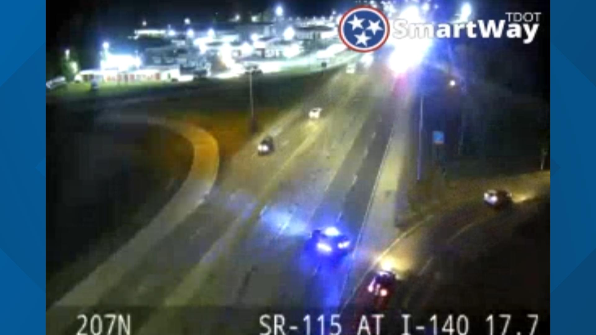 APD Northbound lanes of Alcoa Highway near Pellissippi Parkway