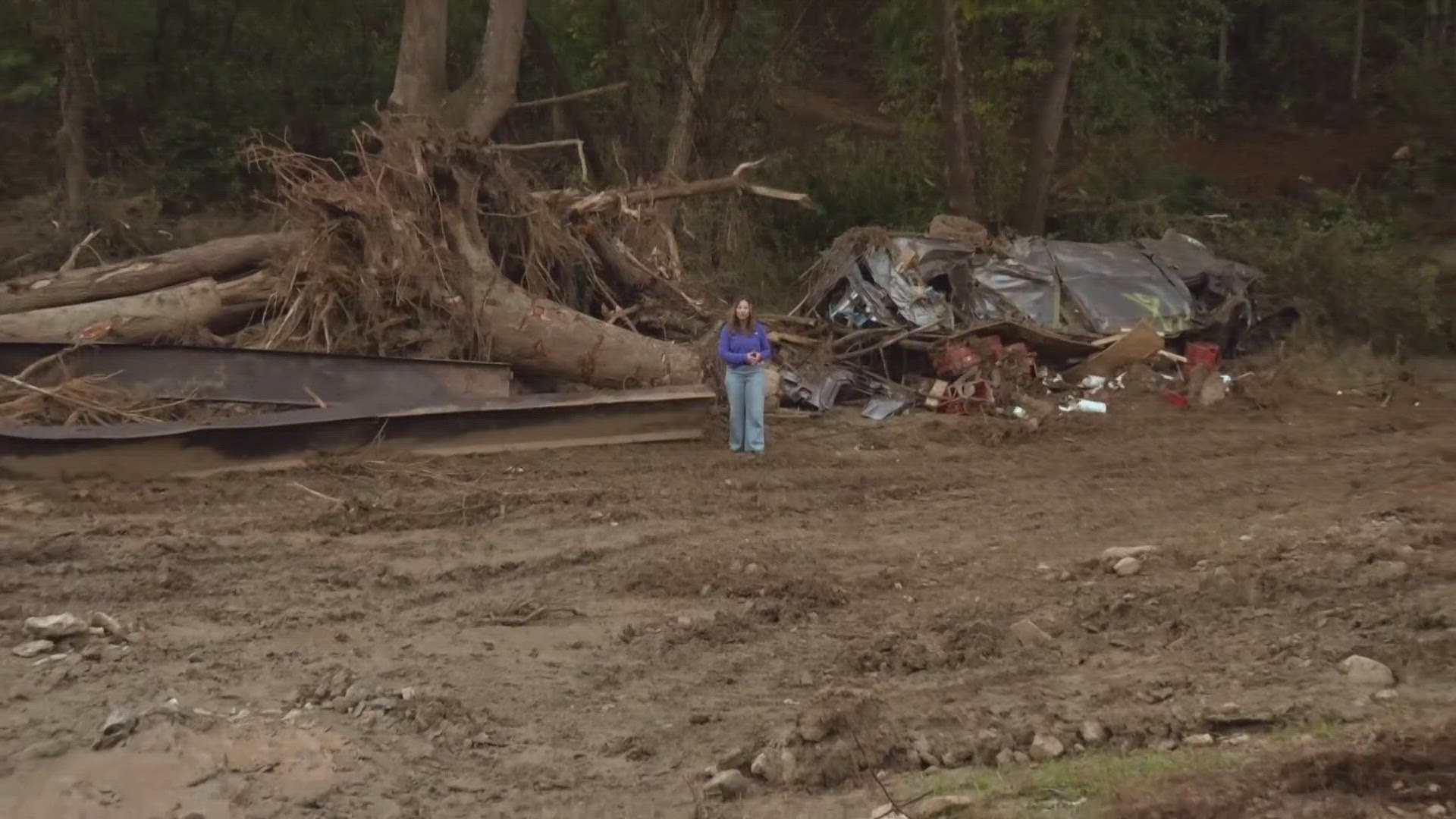 In one neighborhood, there was a damaged bridge, but recovery crews are quickly responding to clean the area.