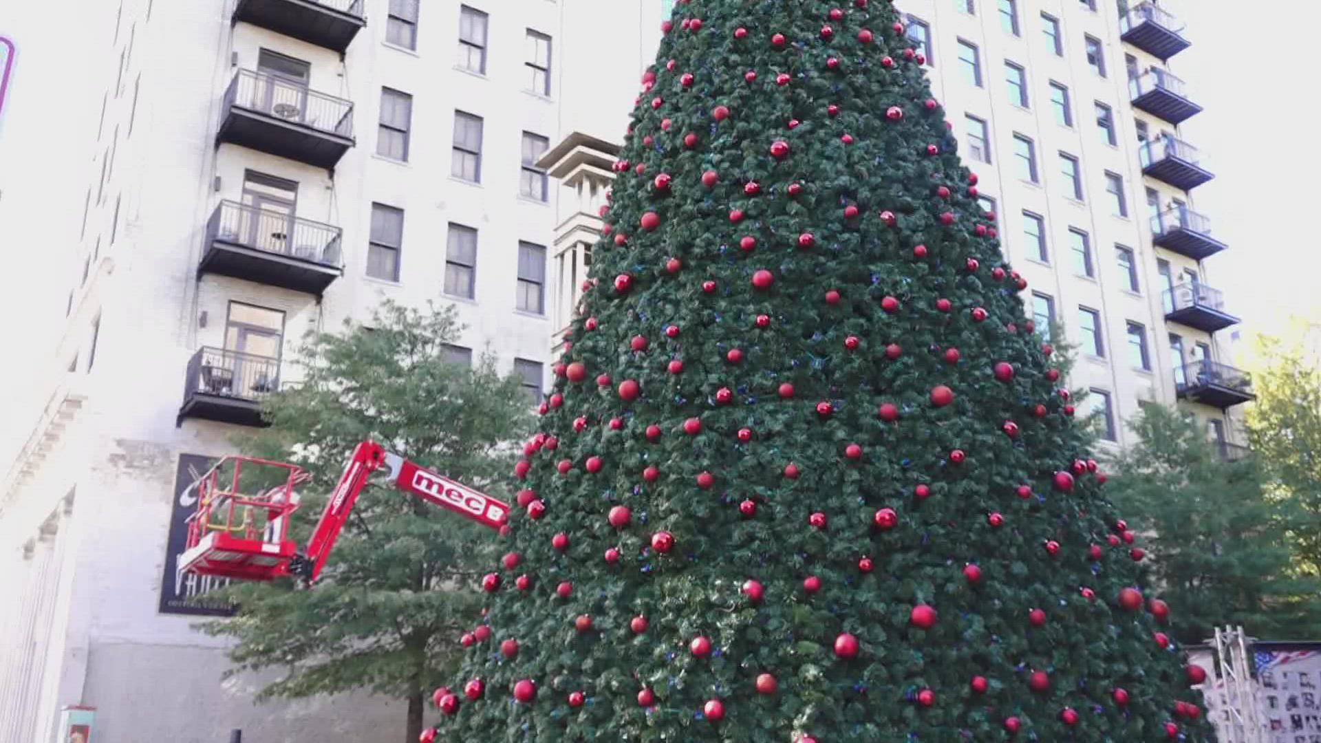 Christmas is a little less than two months away, but the city already starting to get into the holiday spirit.