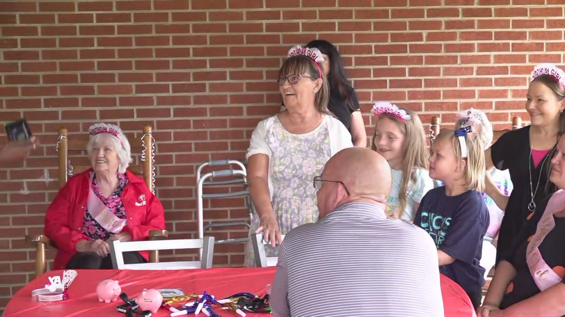 He says his family has a number of birthdays in June, July and August - nine total! One of them is his grandmother who is 84!