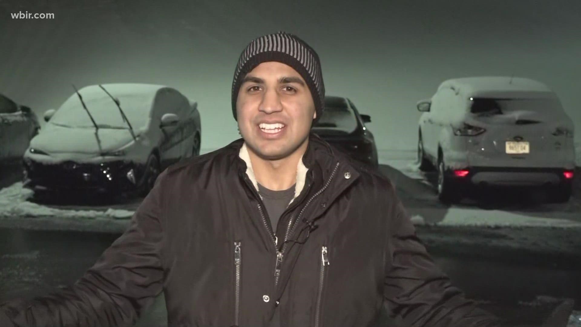 10News Reporter Vinay Simlot gives an update on the road conditions from Cumberland County.