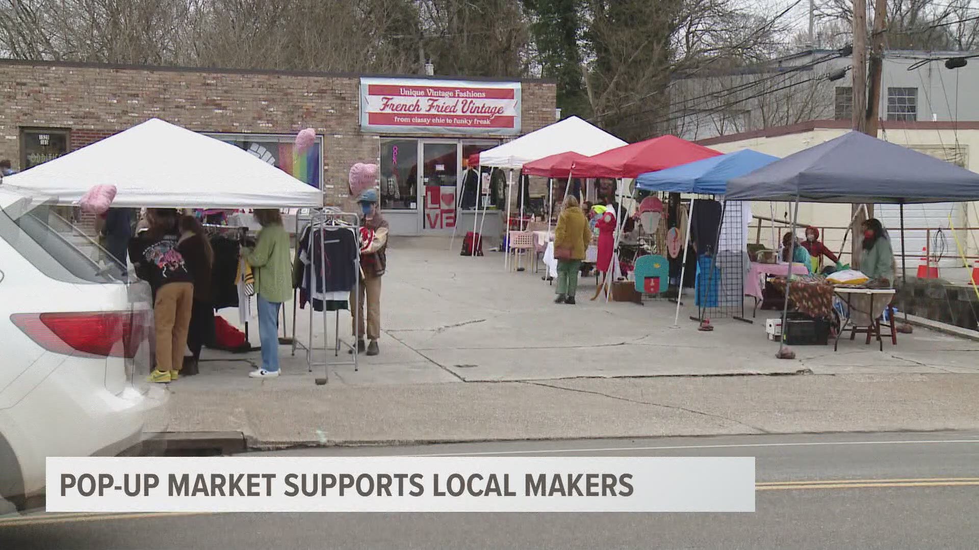 Visual Storyteller Alex Myers went to the market Sunday to see how it's helping local makers during COVID-19.