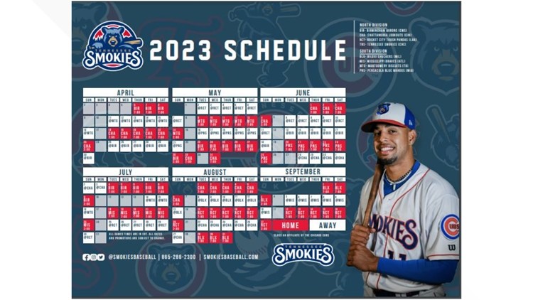 Tennessee Smokies announces 2023 baseball schedule | wbir.com