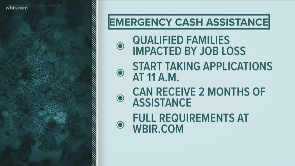 Emergency Cash Assistance available for qualified families impacted by