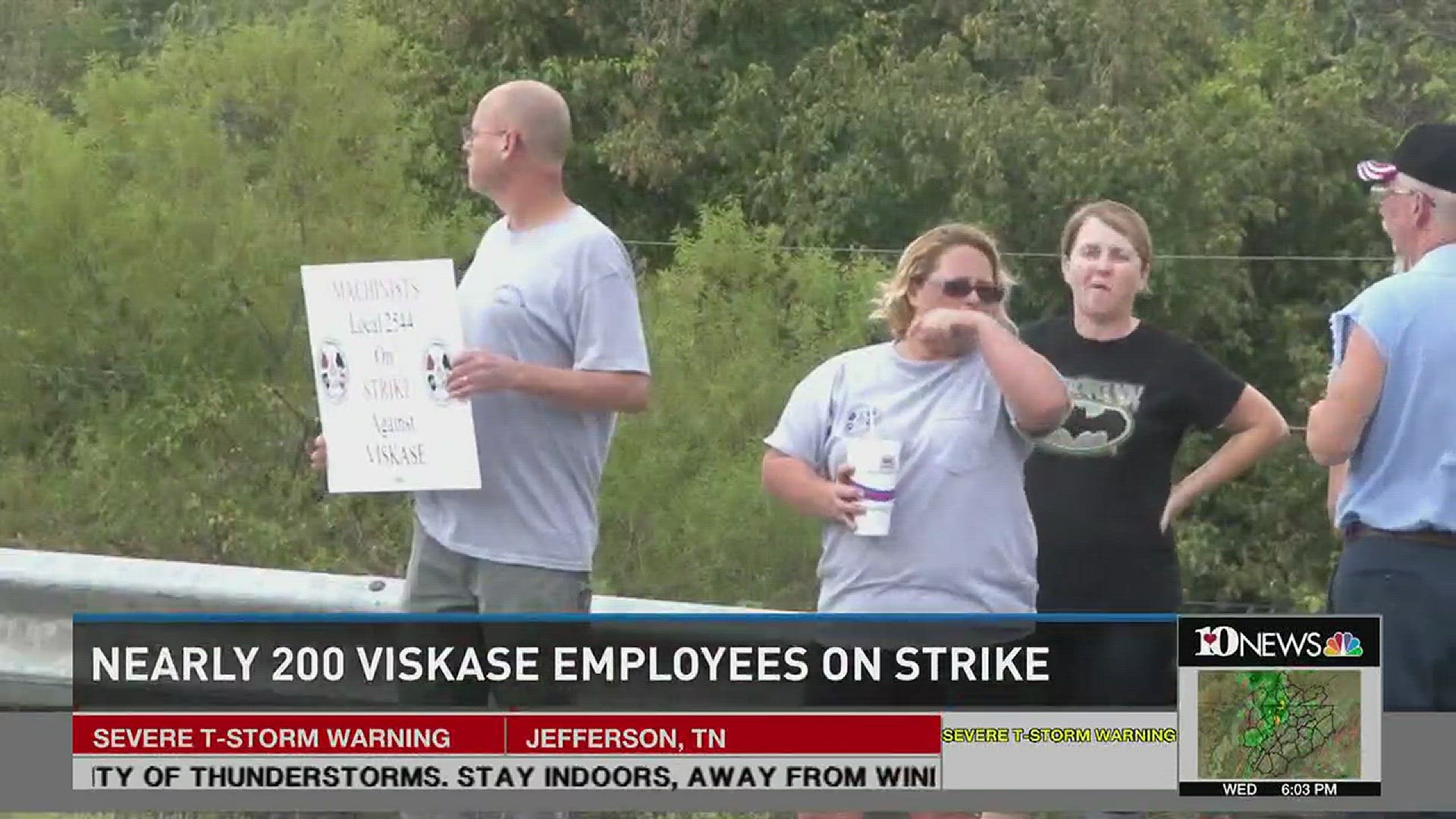 About 180 Viskase employees began a strike noon Wednesday. Workers say they want a fair contract. Sept. 30, 2015