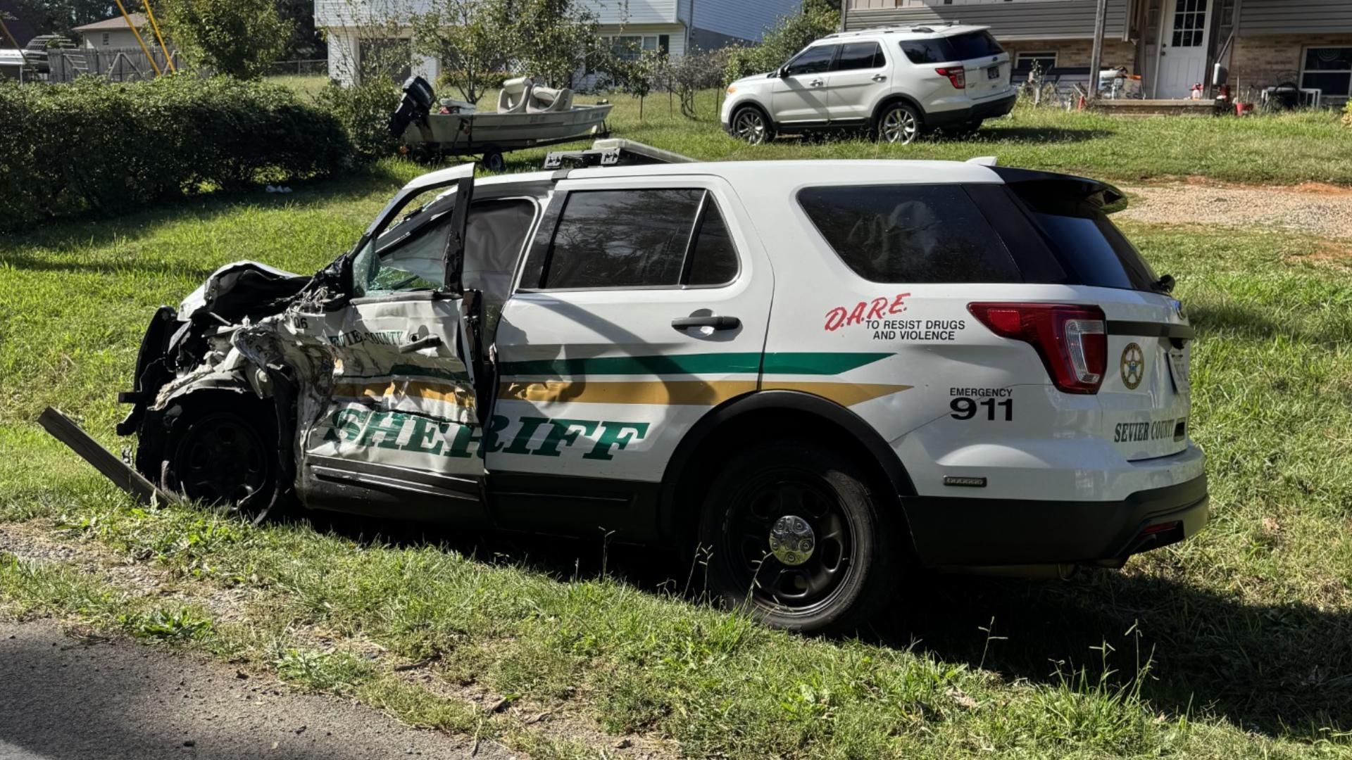2 charged after 'near head-on collision' with Sevier County deputy ...