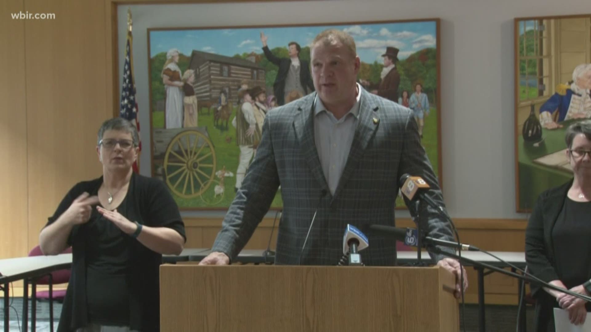 "As a community we are going to have to take care of one another," Knox County Mayor Glenn Jacobs said.