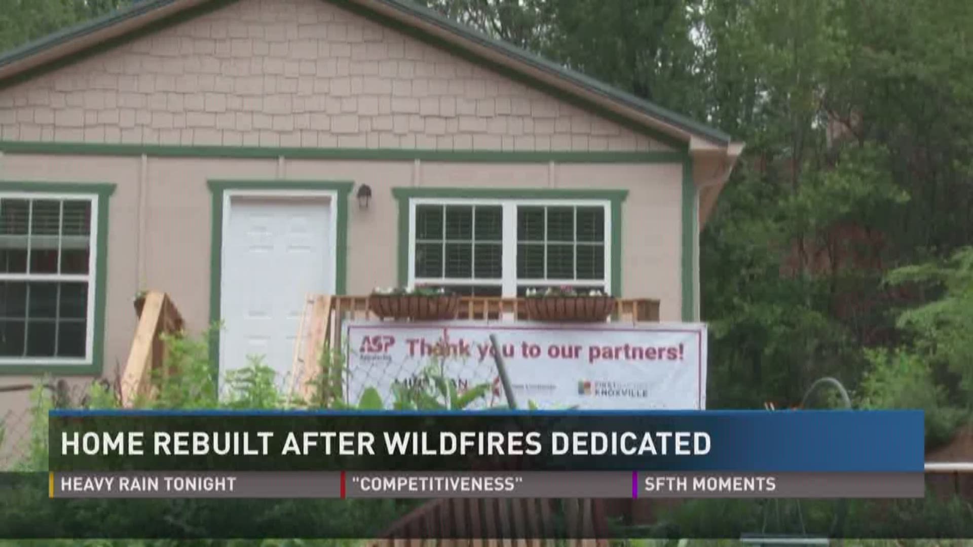 Exactly 8 months since the November wildfires, the first home built by Appalachia Service Project and the Mountain Tough Recovery Team is complete. Glenna Ogle is anxious to make new memories in her new home.