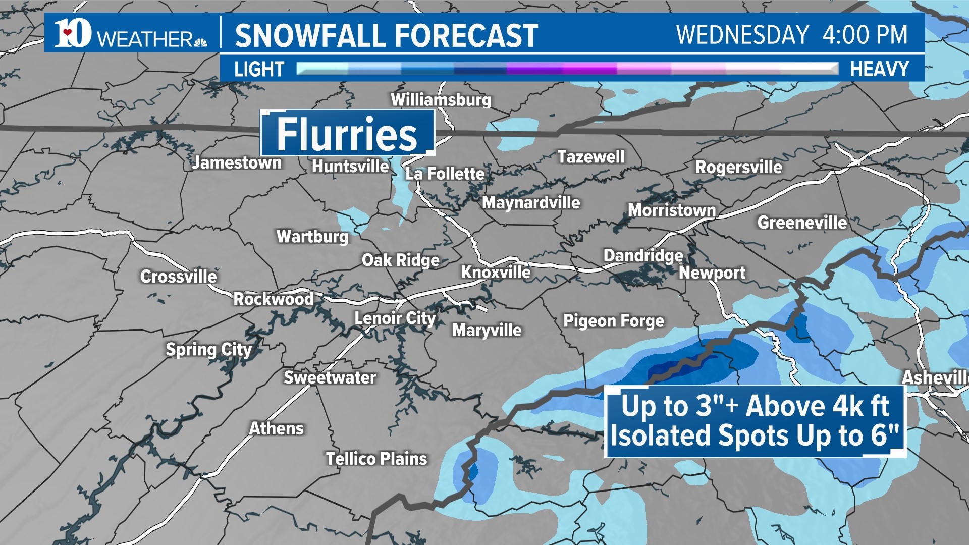 Snow possible in East Tennessee mountains | wbir.com
