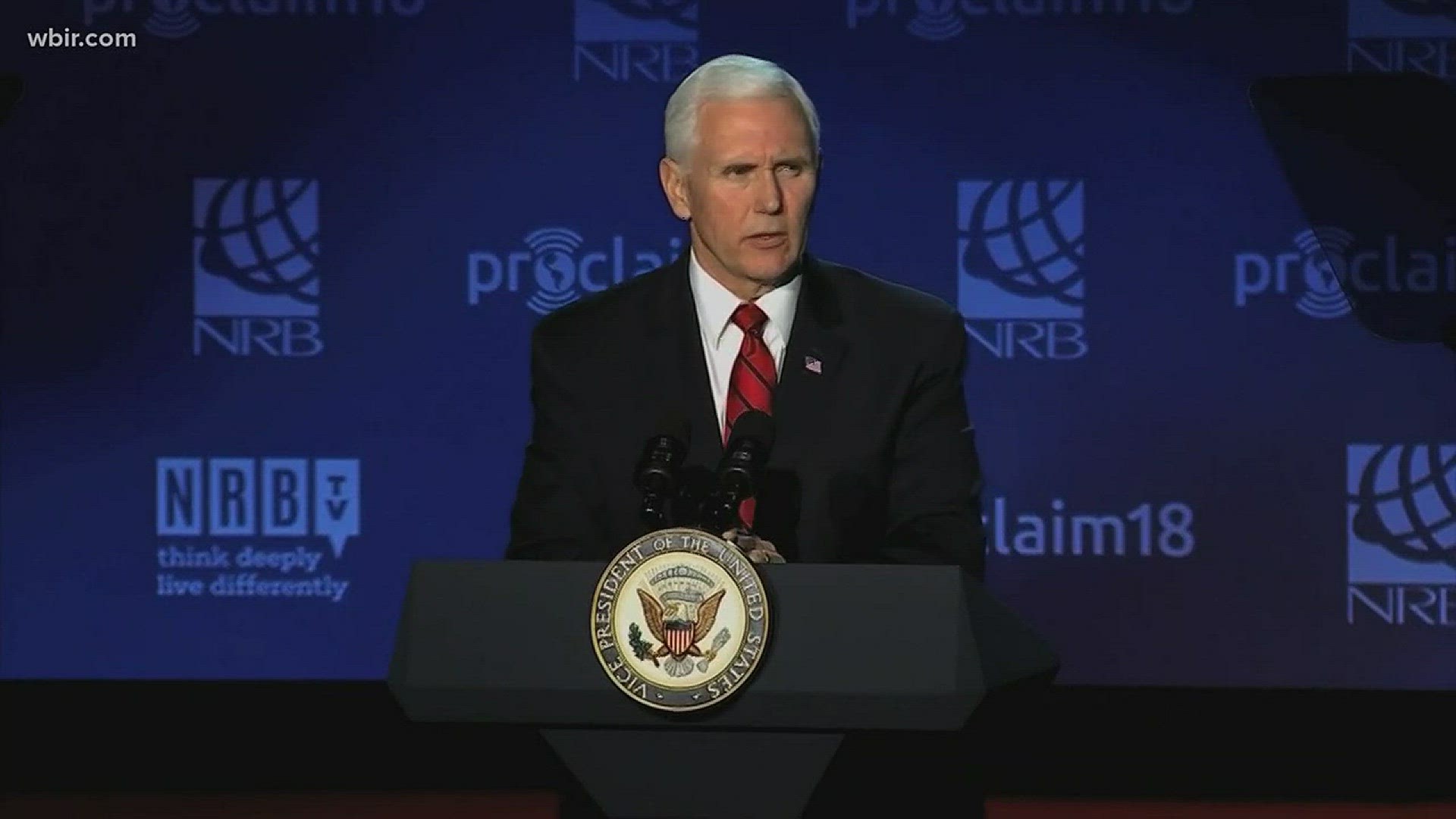 Feb. 27, 2018: Vice President Mike Pence visited Nashville to speak to the National Religious Broadcasters annual conference.